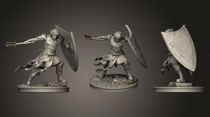 Military figurines (Cleric, STKW_0740) 3D models for cnc